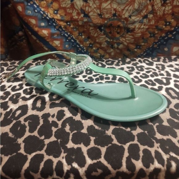 FERRERA | DRESS FLATS STUDDED SANDALS - Picture 1 of 4
